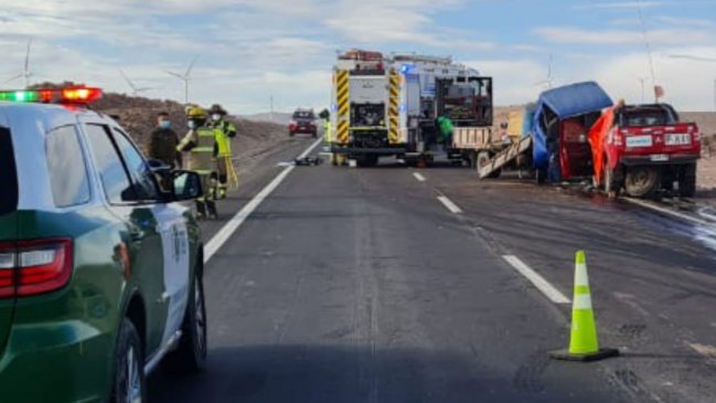Colisión dejó un fallecido en el camino entre Calama y San Pedro de Atacama