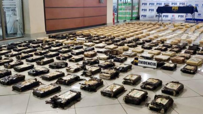 Dos operativos policiales en Antofagasta permitieron incautación de casi media tonelada de droga