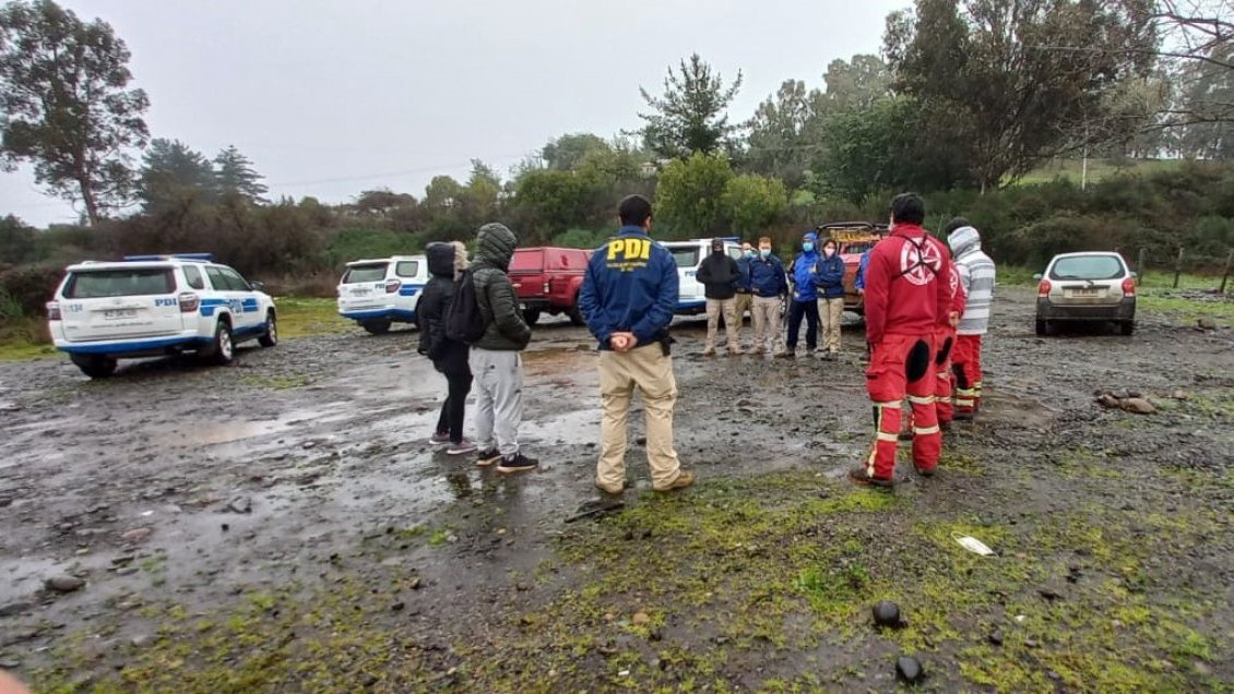 Con drones y canes realizan búsqueda de persona extraviada en Chillán Viejo
