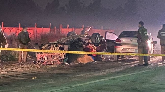 Choque frontal dejó una persona fallecida en La Pintana