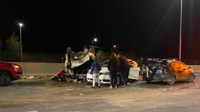 Colisión múltiple dejó 12 lesionados en ruta entre Concepción y Cabrero