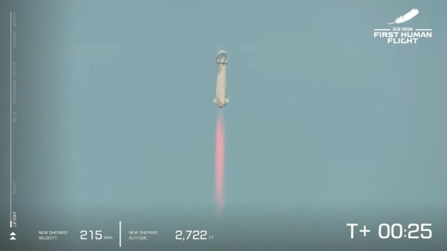 Jeff Bezos logró viajar al espacio y retornar a la Tierra exitosamente