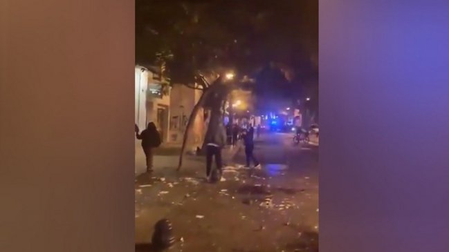 Barrio Lastarria volvió a ser vandalizado tras protestas en Plaza Italia