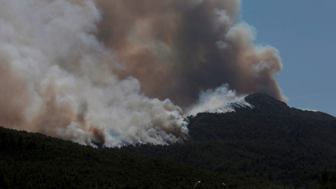 Ola de calor y viento desatado: Las dificultades de los descontrolados incendios forestales en Grecia