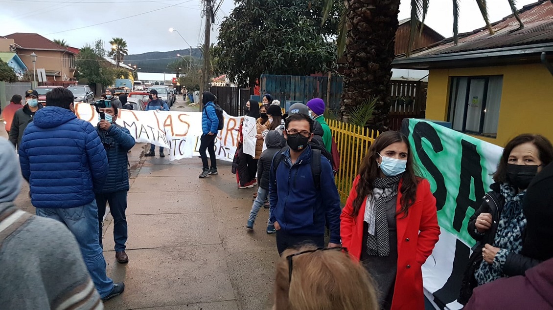 Organizaciones de Hualañé protestaron en contra de proyecto de torres de alta tensión