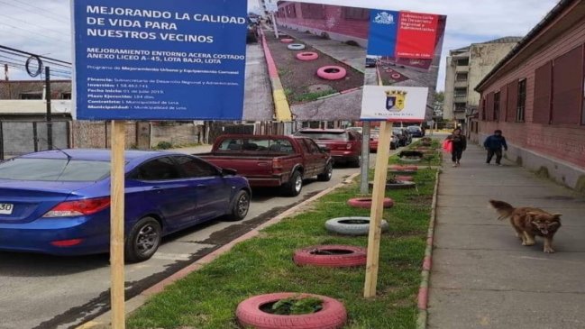 La obra de ornato más dudosa del momento está en Lota y bajo la lupa de Contraloría