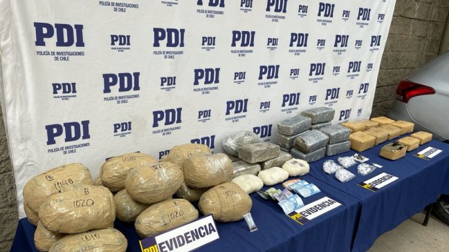 O'Higgins: Desbaratan banda que se dedicaba a internar droga desde el norte del país