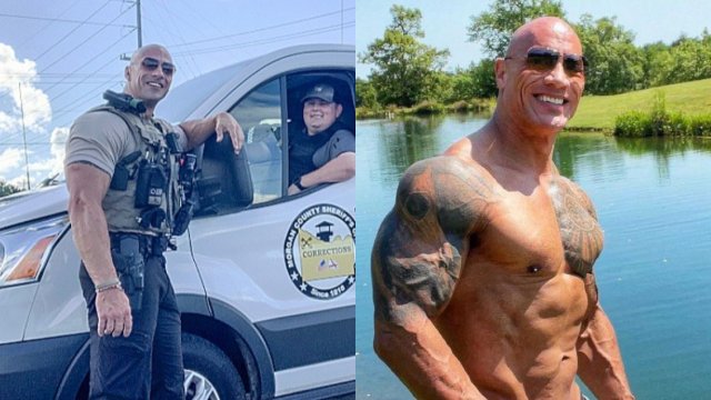 Fotos Igualitos Policía confunde a las redes por su parecido con Dwayne La Roca Johnson