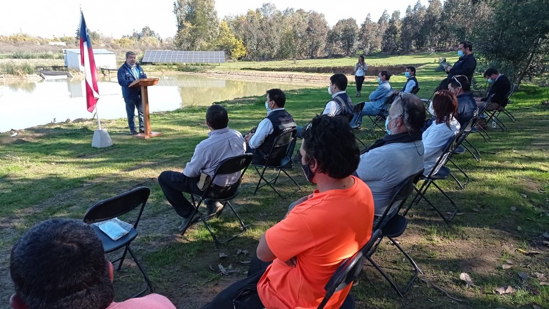 Inauguran embalse para regantes del Canal Cerro de Longaví