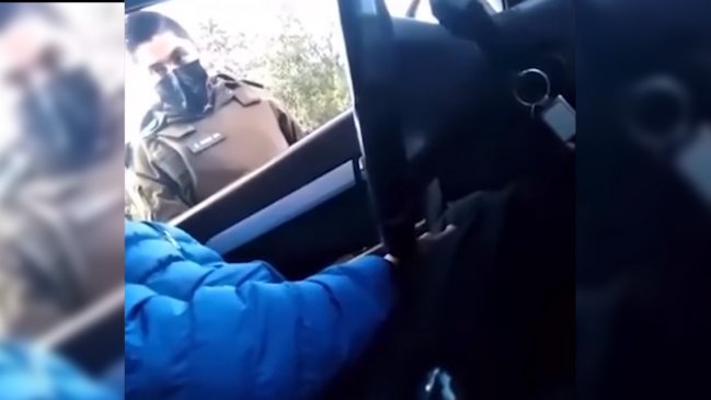 Carabinero fue grabado pidiendo soborno a conductor: Será dado de baja 