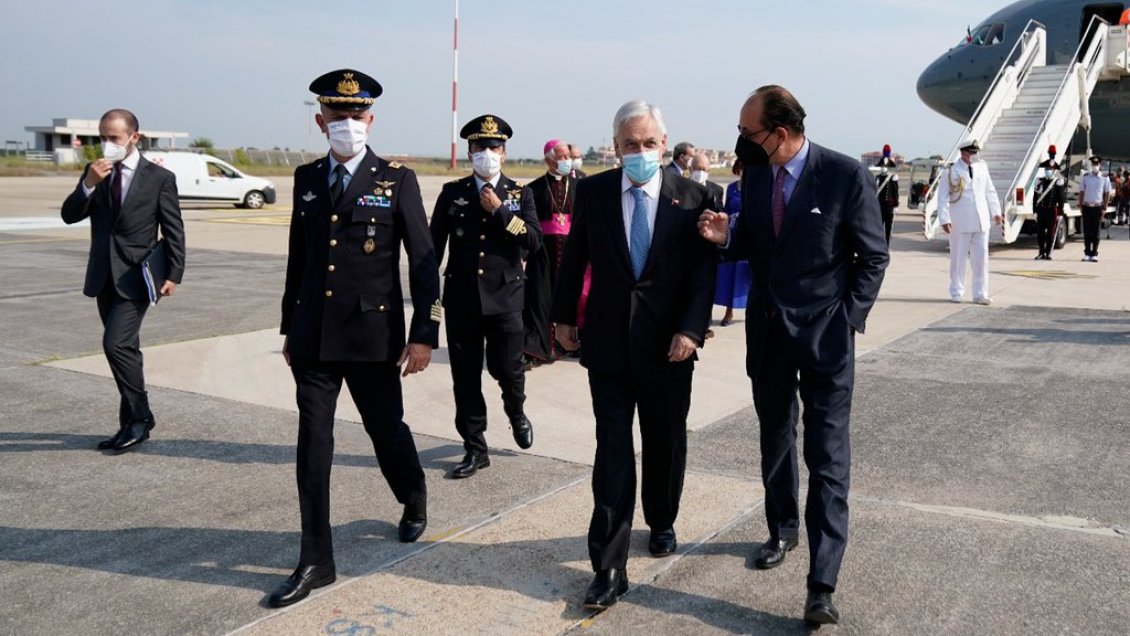 Piñera se reúne con Draghi y el papa en etapa italiana de su gira por Europa