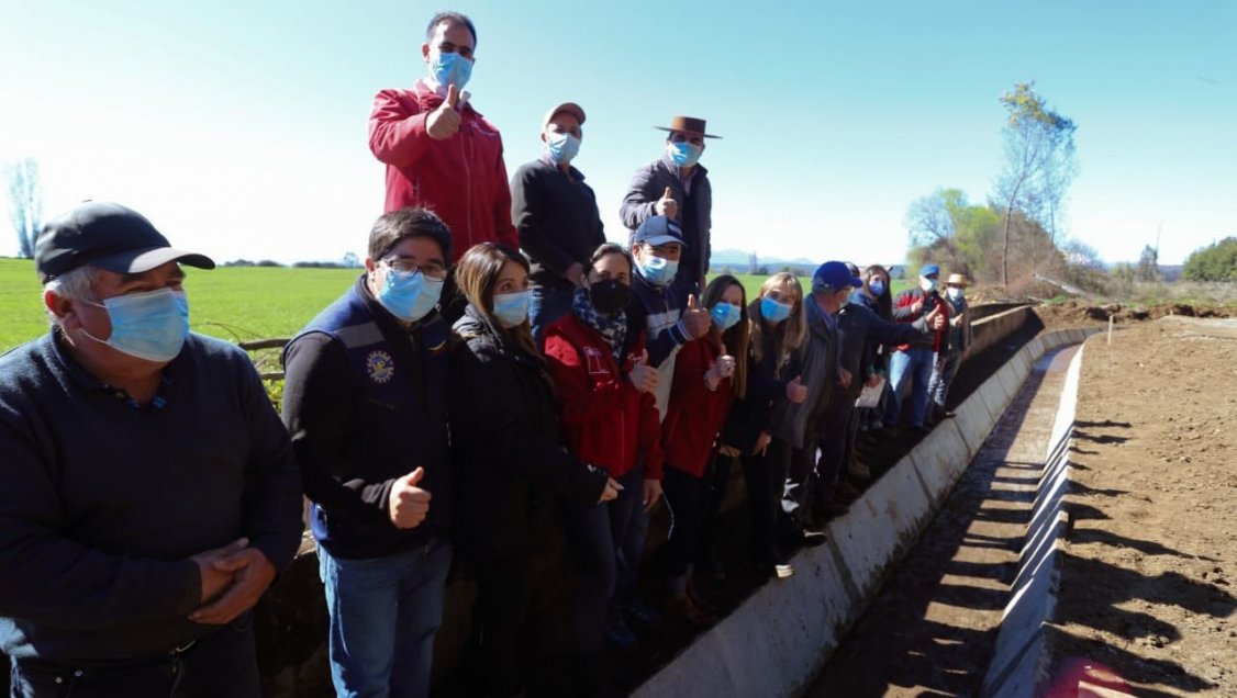 Avanzan obras que asegurarán riego de 48 hectáreas de pequeños agricultores de Ñiquén