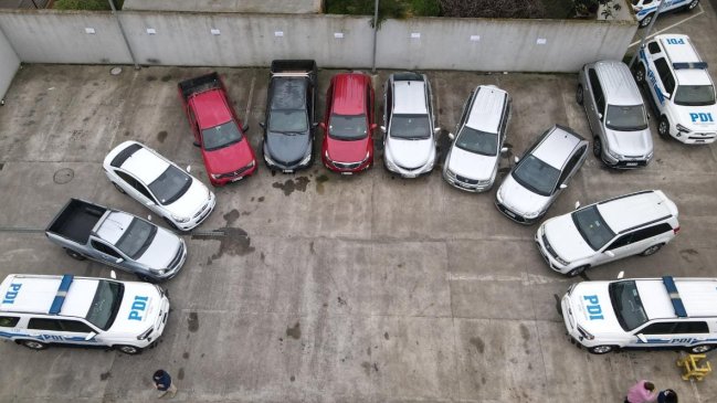 PDI de Temuco recuperó 10 vehículos con encargo por estafa
