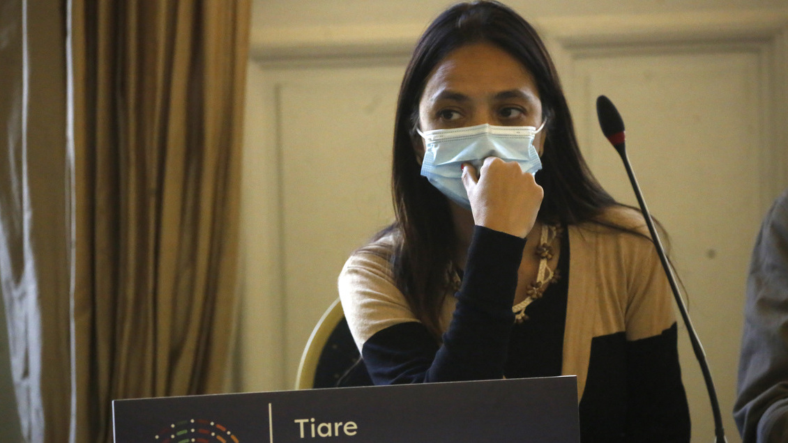 Constituyente Aguilera denunció agresión de Carabineros y descartó violencia intrafamiliar