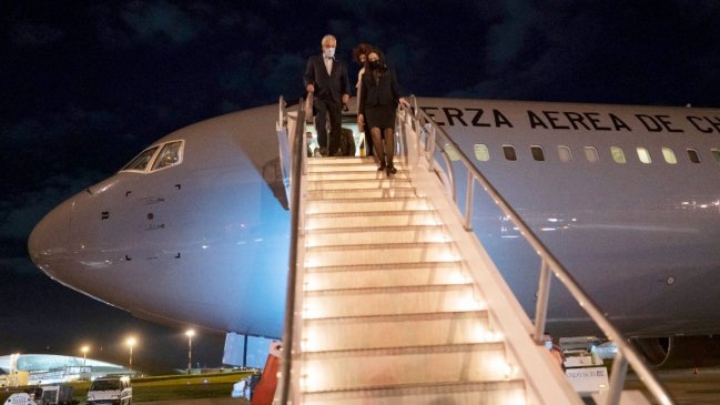 Presidente Piñera arribó a Uruguay para visita oficial