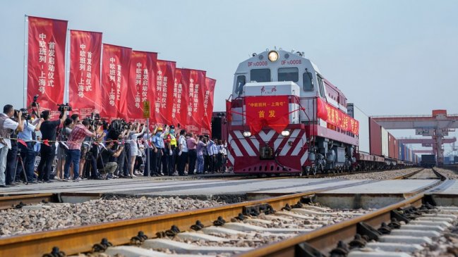 Shanghai lanza su primer tren de carga China-Europa