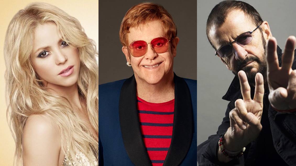 Shakira, Elton John y Ringo Starr entre las celebridades incluidas en los 