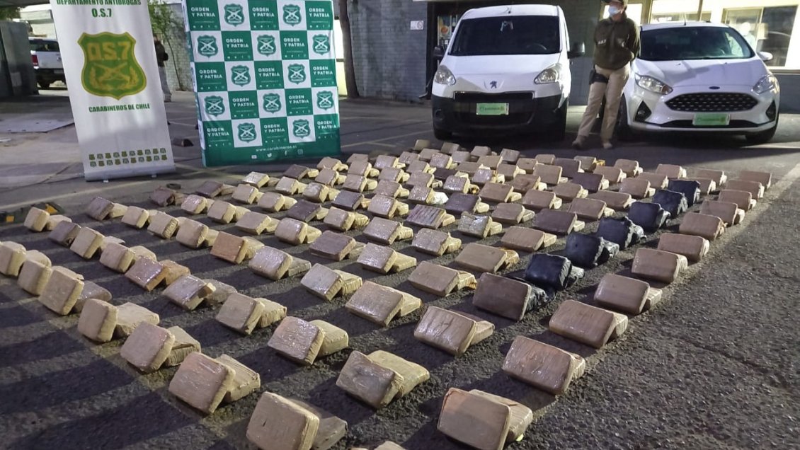 Banda quiso ocultar más de 900 kilos de droga en un camión que trasladaba sal