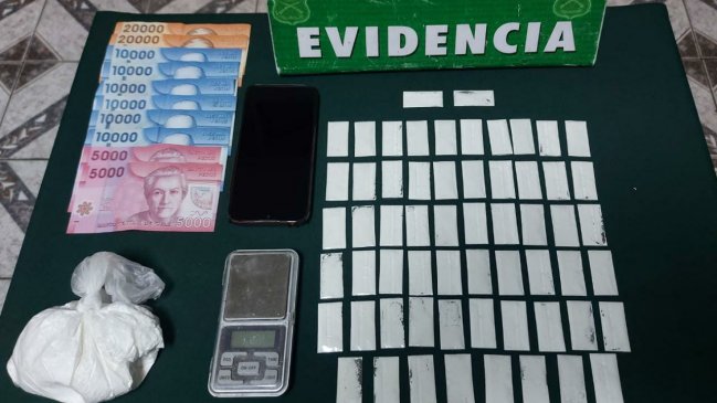 Carabineros detuvo a vendedor delivery de cocaína en Linares