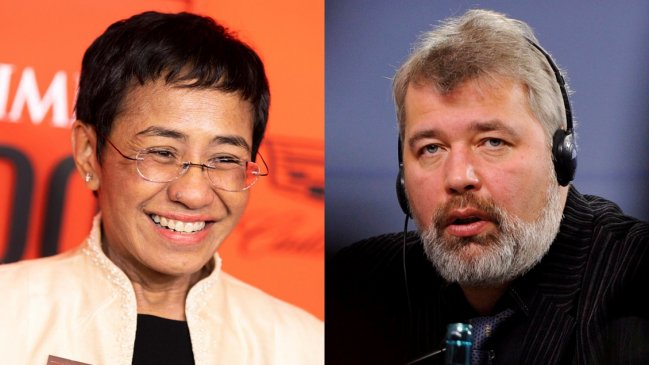  Nobel de la Paz fue otorgado a los periodistas Maria Ressa y Dmitry Muratov  