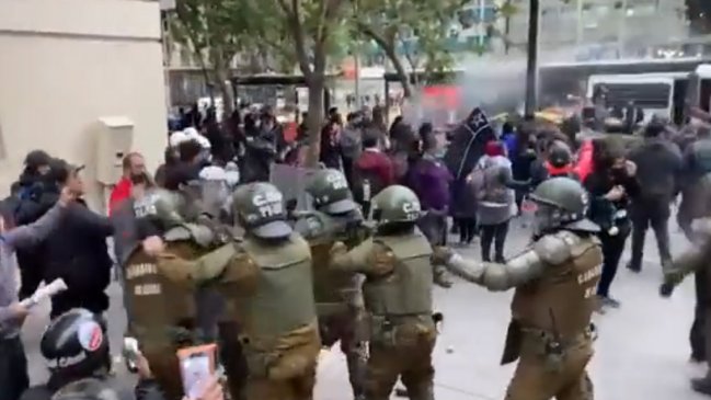 Desvíos de tránsito por manifestación e incidentes en la Alameda