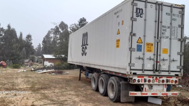 GPS delató a delincuentes que intentaron robar un camión con 80 millones de pesos en camarones