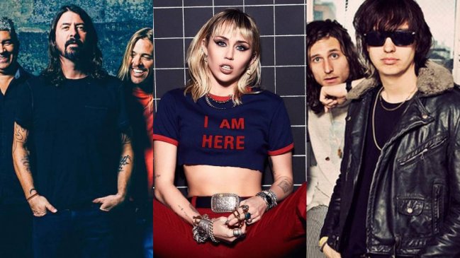 ¿Y Chile? Miley Cyrus, Foo Fighters, The Strokes y Machine Gun Kelly estarán en Lollapalooza Brasil y Argentina