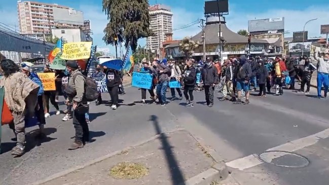 Comunidades mapuche se manifestaron en rechazo a ampliación de estado de excepción