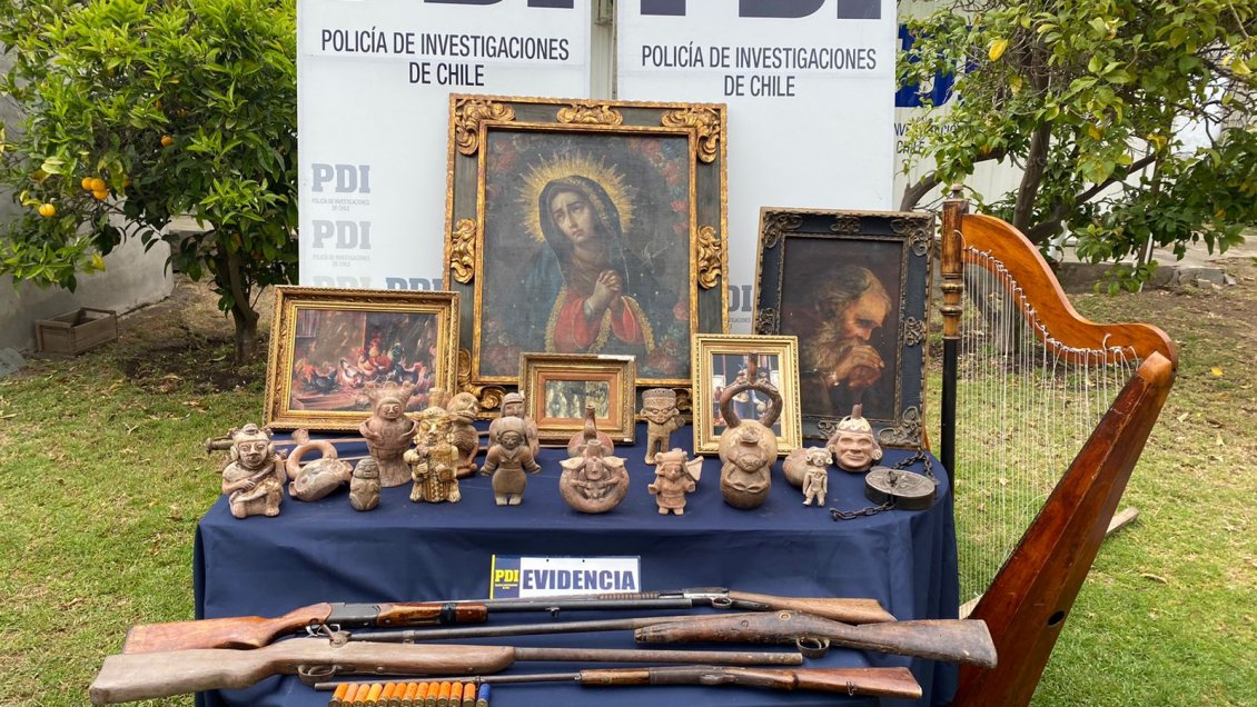 PDI recupera objetos precolombinos robados en Limache desde casa de fallecido escritor y diplomático