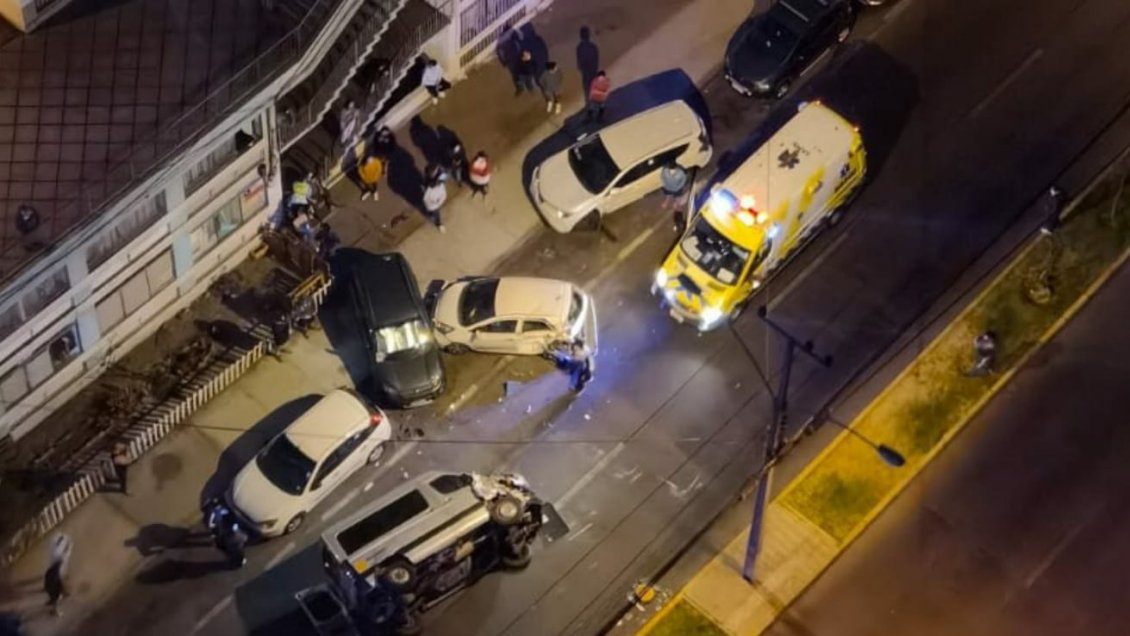 Seis lesionados dejó accidente de tránsito en Antofagasta