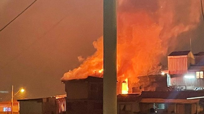Incendio en cerro El Litre de Valparaíso dejó 11 damnificados