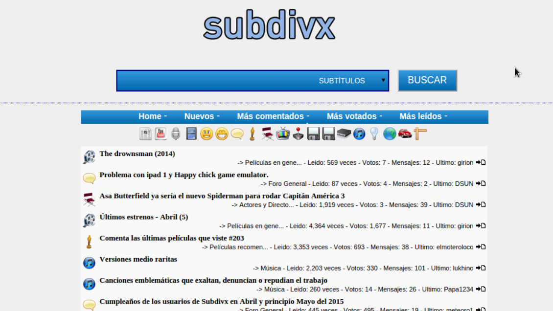 Popular sitio de subtítulos Subdivx anuncia su cierre definitivo