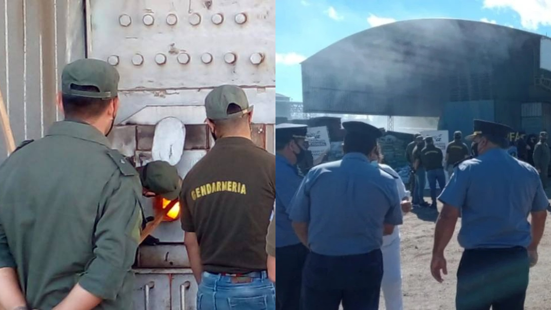 Intentaron quemar 21 toneladas de marihuana y llenaron de humo todo un pueblo