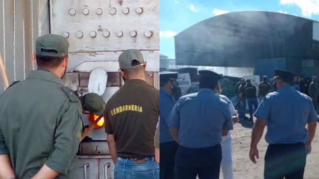 Intentaron quemar 21 toneladas de marihuana y llenaron de humo todo un pueblo