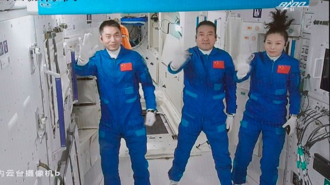 Astronautas darán clase online desde la estación espacial china