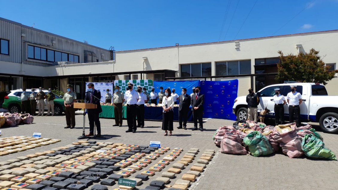 Investigación internacional desbarató banda colombiana que internó 3,5 toneladas de droga a Chile