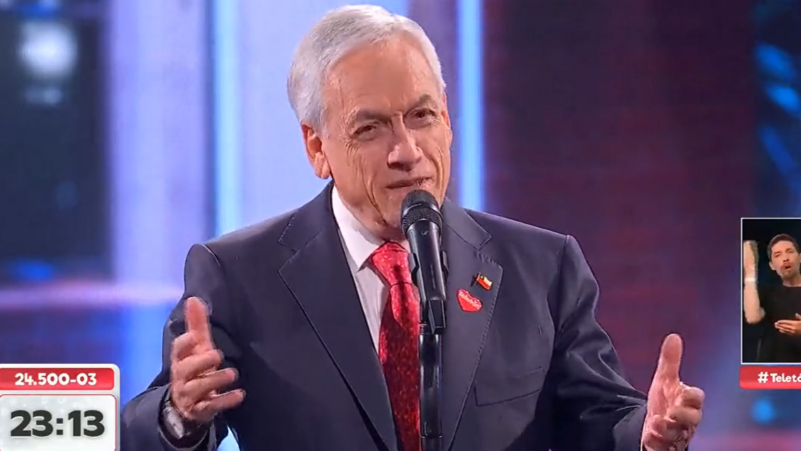 Piñera en Teletón: 