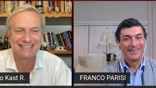 Kast tuvo una afable participación en show de Parisi, quien deslizó crítica a que Boric dude asistir