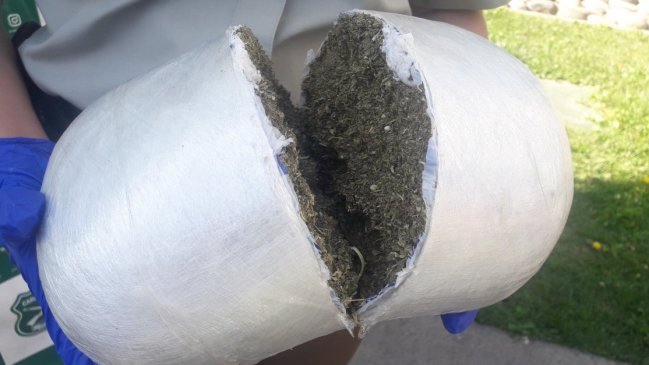 Carabineros incautó 60 kilos de marihuana prensada cuyo destino era Ñuble