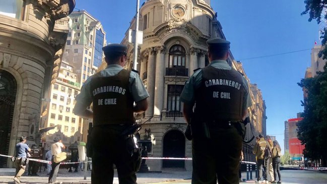 Amago de incendio afectó a la Bolsa de Comercio de Santiago