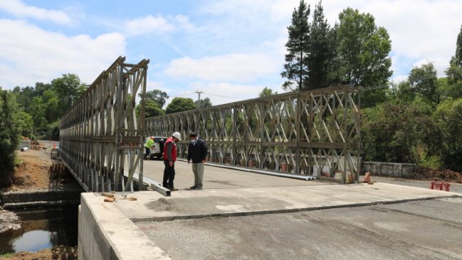 MOP confirma la entrada en operación del sexto puente mecano de Ñuble