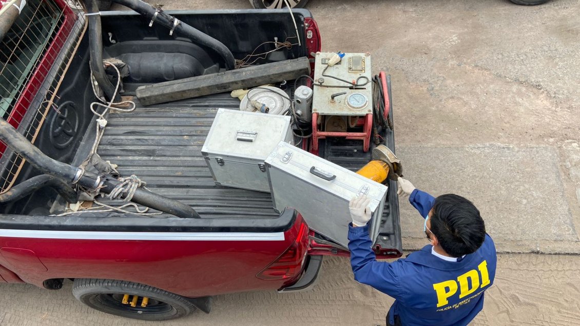 Mujer fue detenida por transar maquinaria robada desde empresa en Pozo Almonte