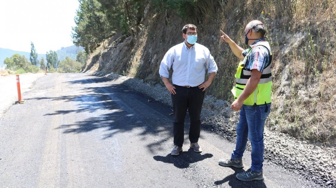 Ñuble: Pavimentación de la ruta a la costa de Trehuaco lleva 35% de avance