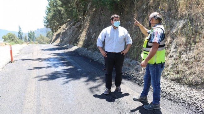 Ñuble: Pavimentación de la ruta a la costa de Trehuaco lleva 35% de avance