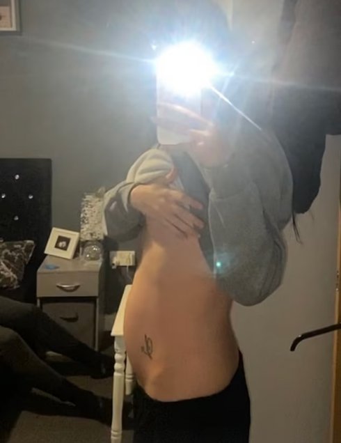 Fotos] Embarazada, con 32 semanas y 