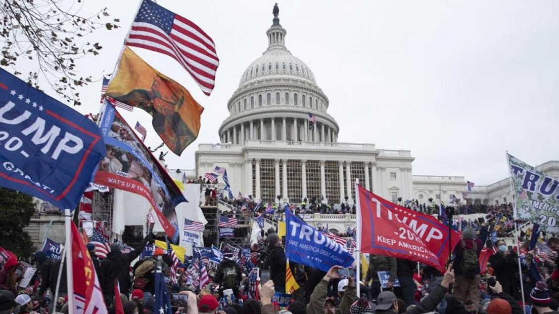 Trump reiteró que el asalto al Capitolio de Estados Unidos fue una 