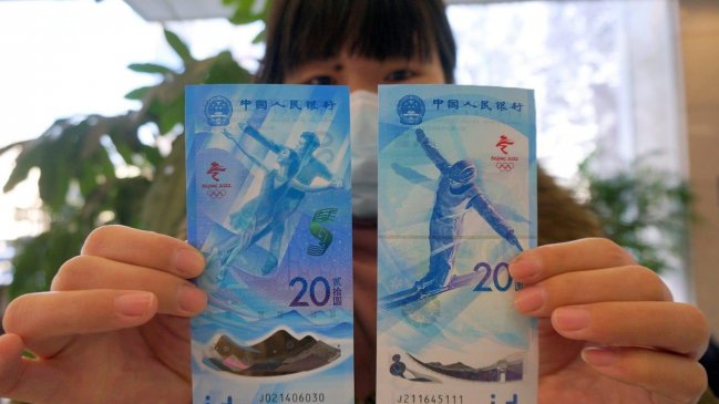 Banco Popular de China emitió inéditos billetes de los JJOO de Beijing