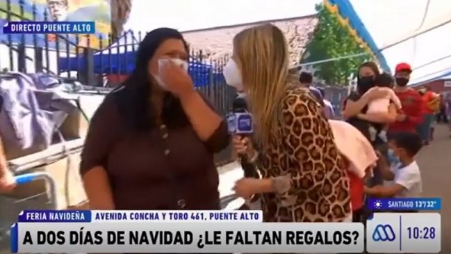 El chascarro en vivo por regalo de Navidad a suegra: 