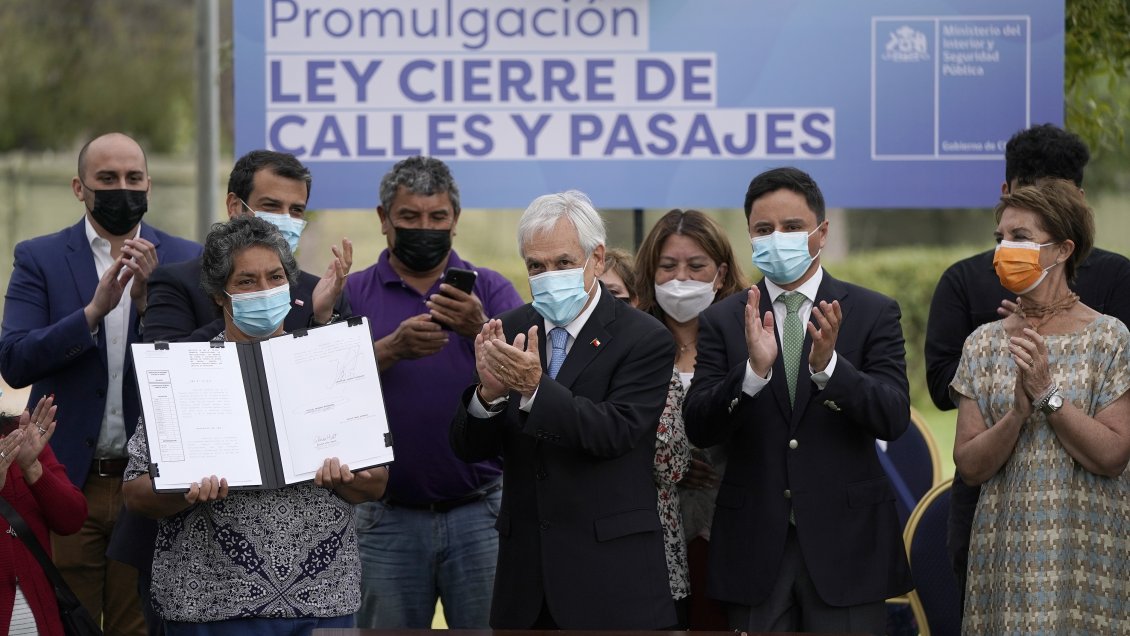 Promulgada la ley permite el cierre de pasajes y calles con entrada y salida distintos