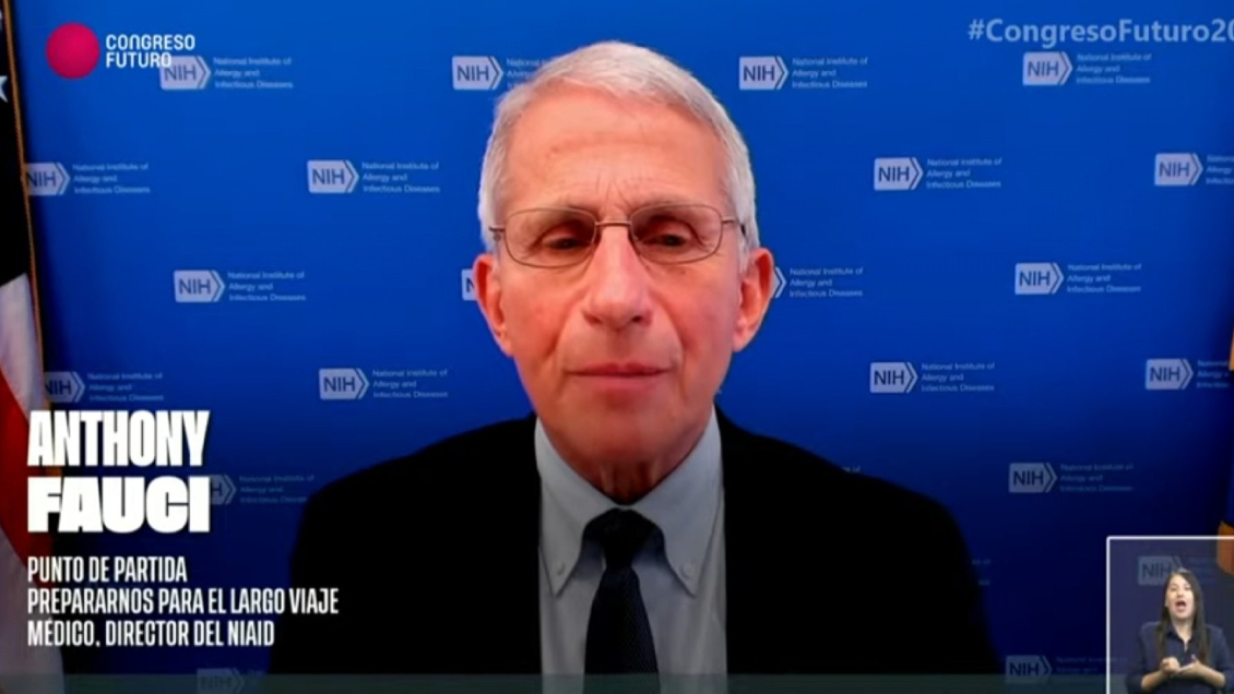 Doctor Fauci en Congreso Futuro: Es muy improbable erradicar el Covid, pero podemos controlarlo